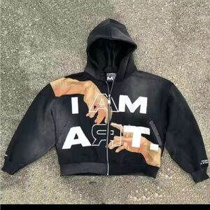 Kids Black Graphic Hoodie